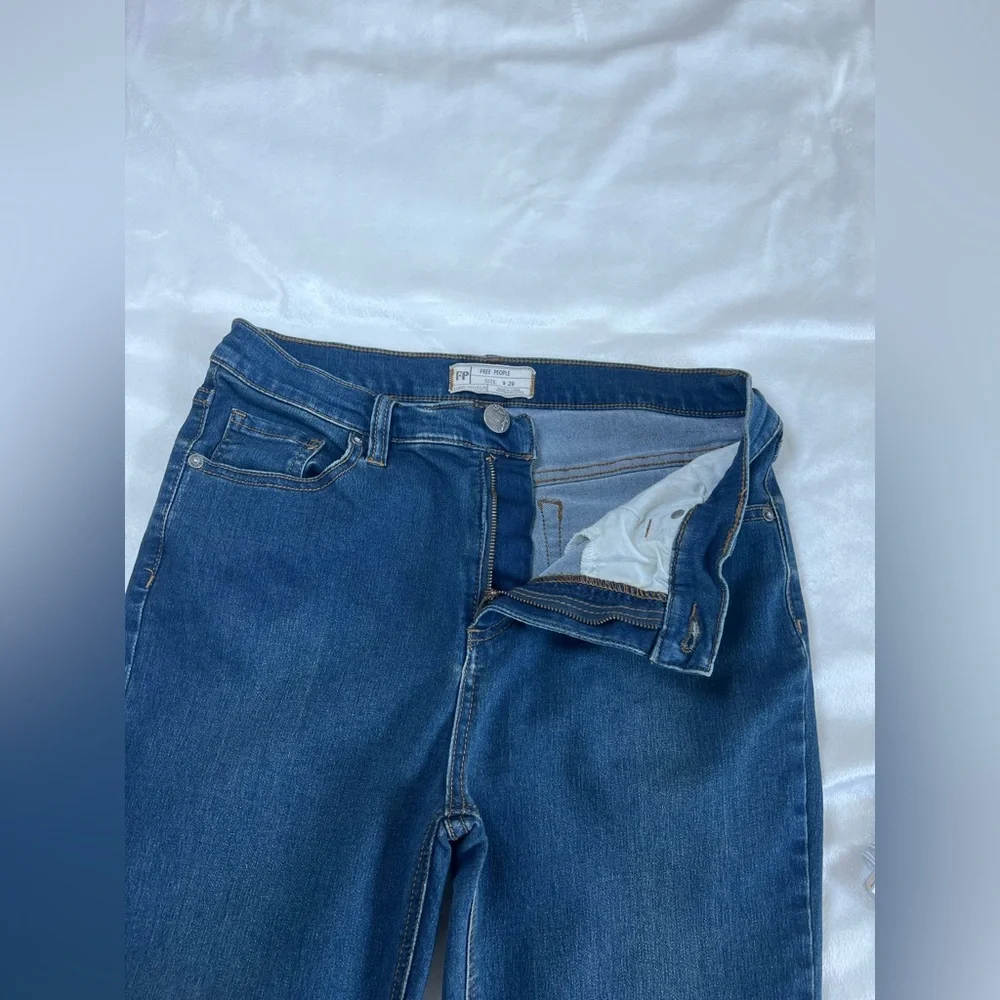 Free‎ People Dark Blue Skinny Jeans